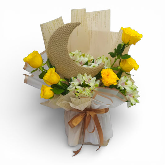 Golden Crescent Bloom