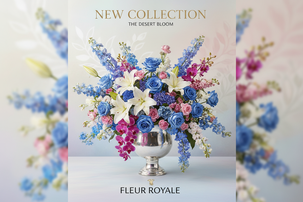 Cover page for the new flowers collection