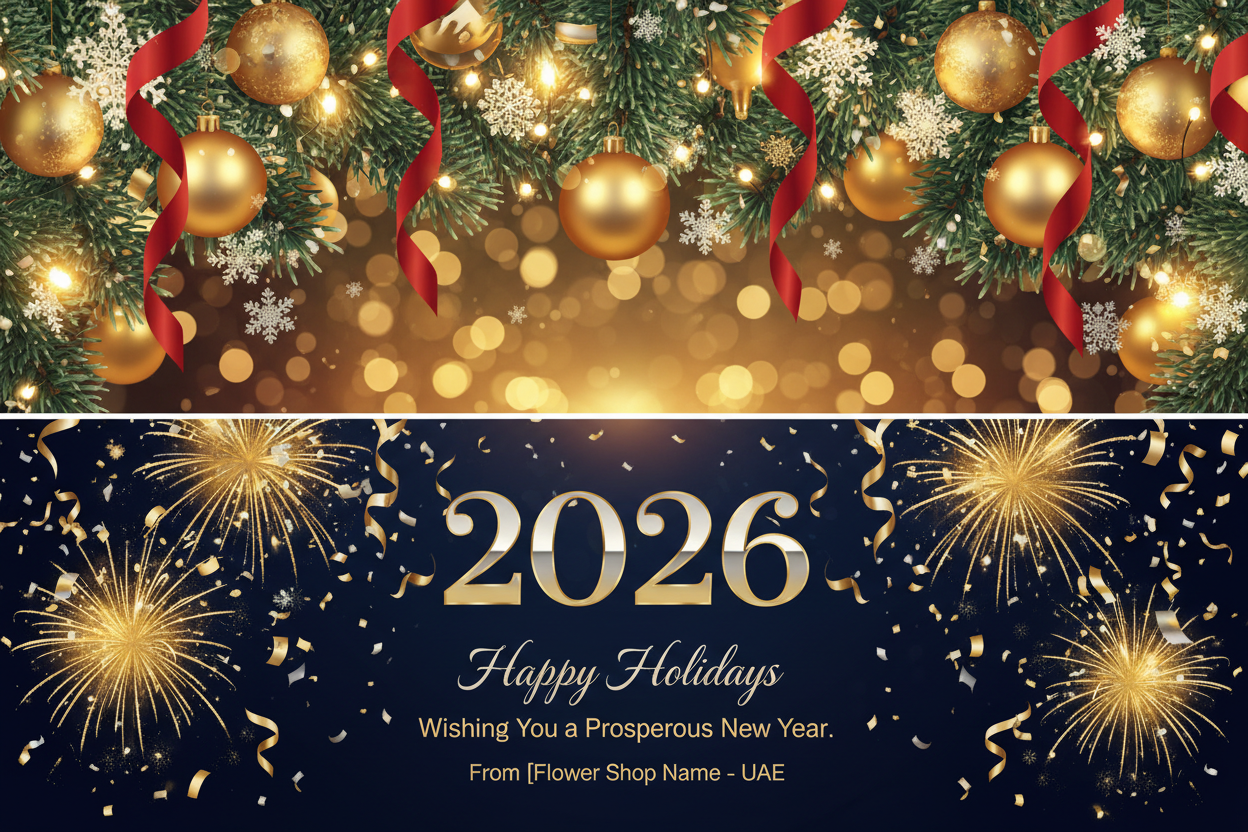 cover page in the occasion of Christmas and 2026 new year