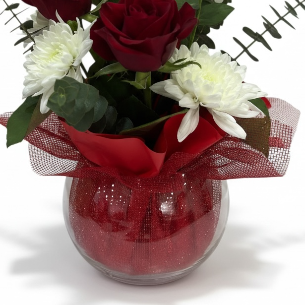 Ruby Elegance Vase